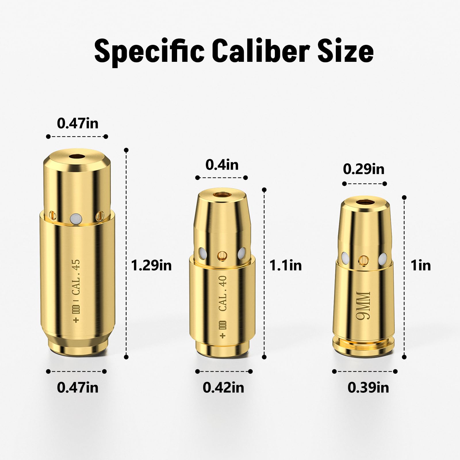 3Pcs Laser Bore Sight 9MM .40  - đánh giá và giá Laser Boresighter Kit