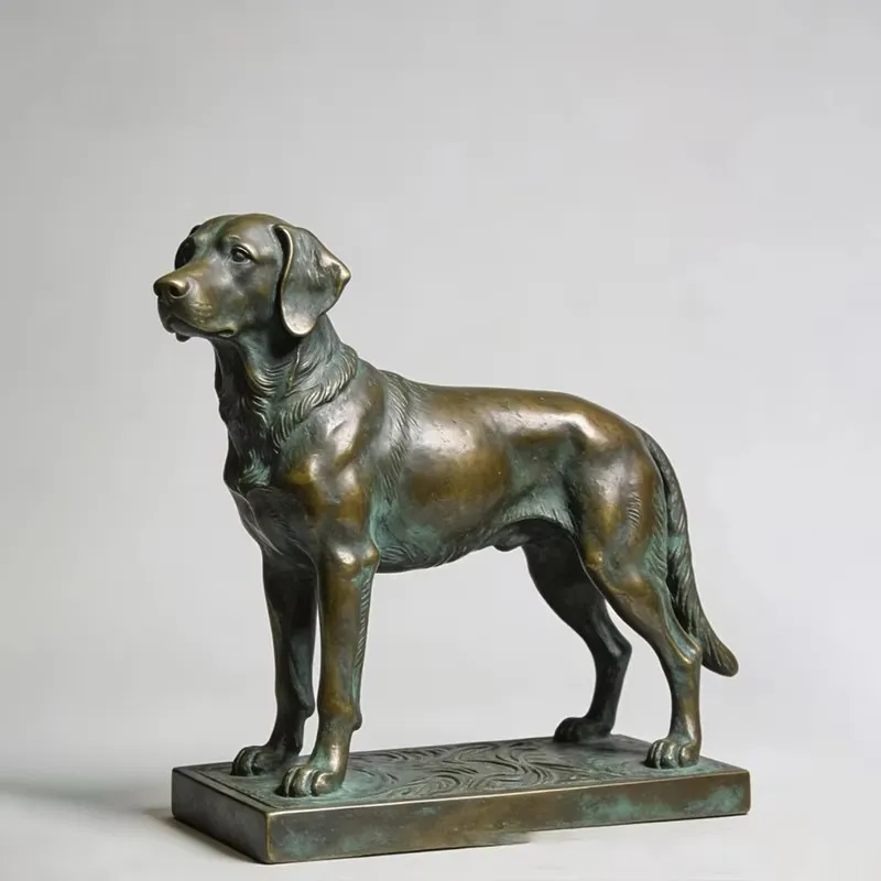 Cast Bronze Outdoor Hunting Do - đánh giá và giá Outdoor Hunting Dog Statue