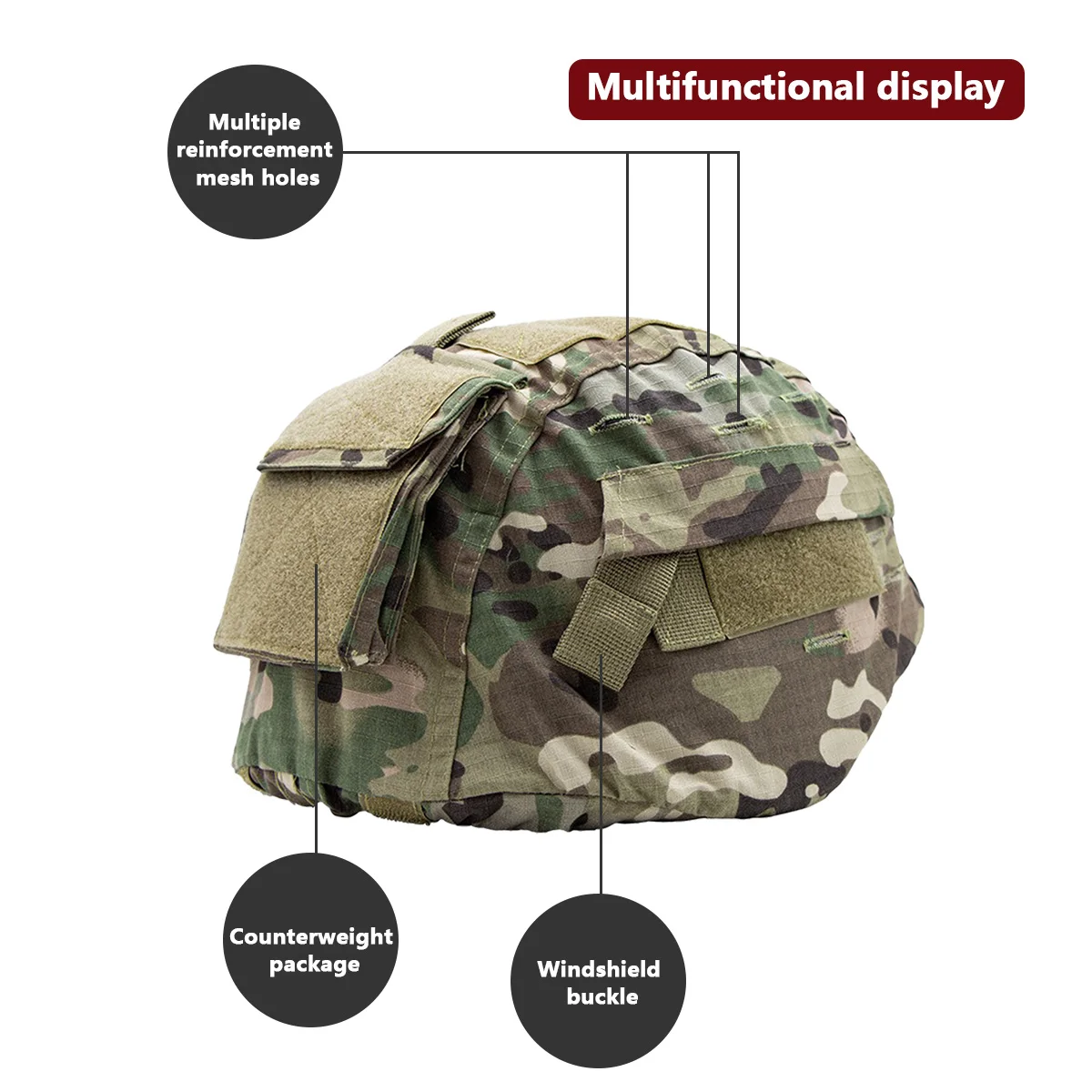 Helmet Camouflage Cover For MI - đánh giá và giá Hunting Outdoor Shop