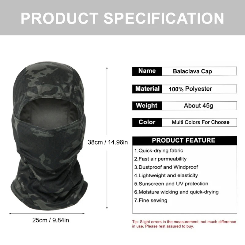 Camouflage Balaclava Hat Cycli - đánh giá và giá Mens Outdoor Hunting Hats